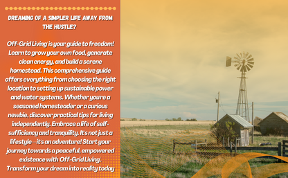 Off-Grid Living: Food, Water, Power, And How To Make Money Homesteading